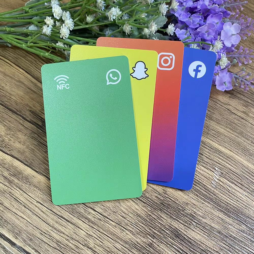 Cartes NFC en éventail